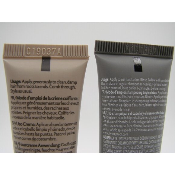 Living Proof Set No Frizz Smooth Styling Cream and Perfect Hair Day Shampoo 1 oz - Picture 6 of 6